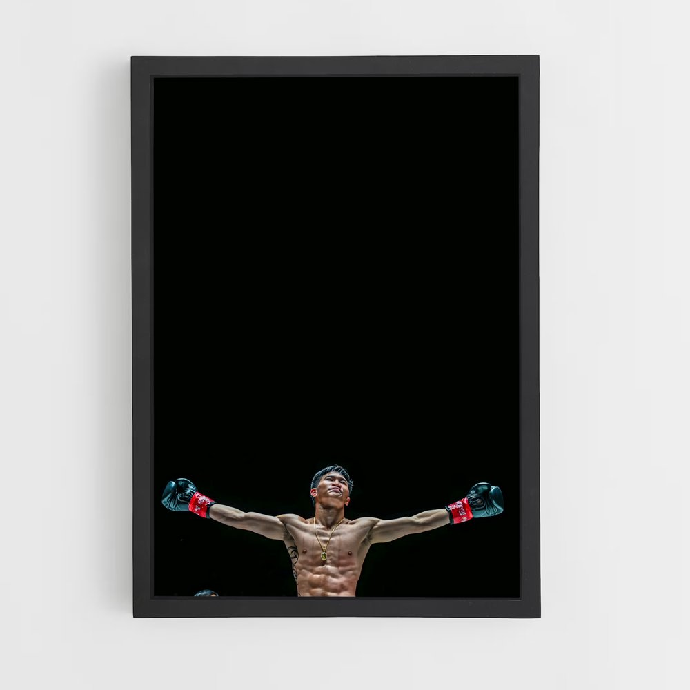 Poster Le Combat Élevé – affiche Muay Thai (vue 2)